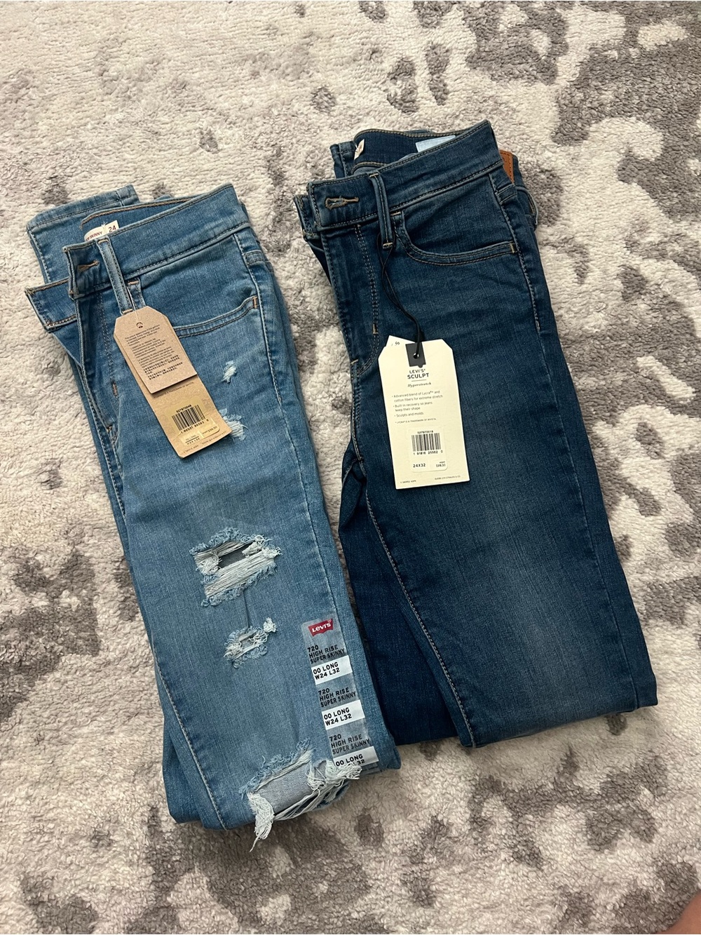 Levis 720 high rise super skinny jeans
